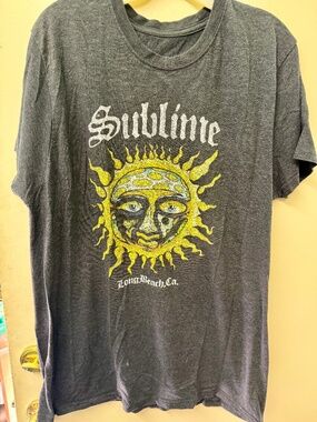 Charcoal Gray Sublime Band T-Shirt | Unisex Graphic Tee
